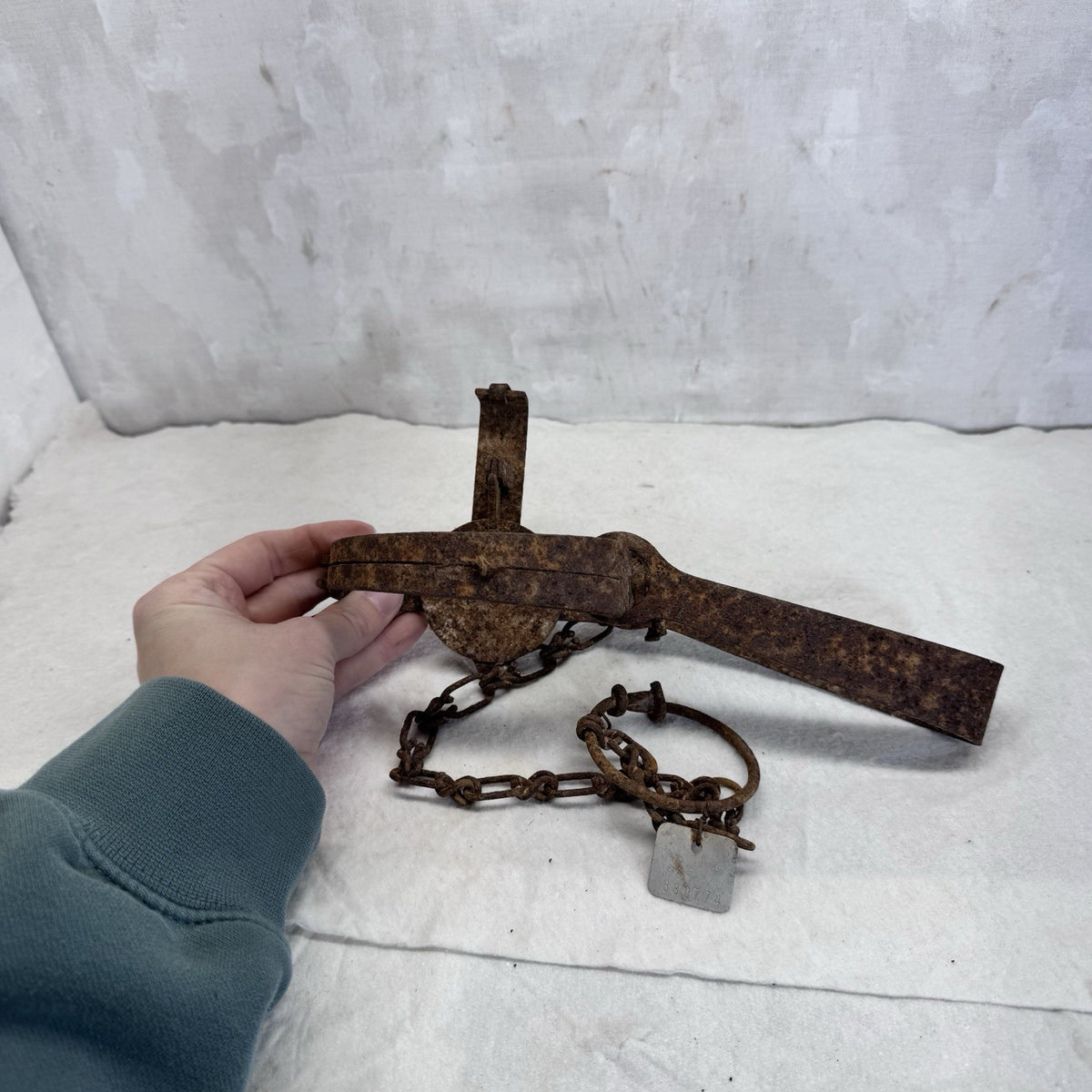 Rustic Vintage Hunting Trap Wisconsin 1969-1970 Tags