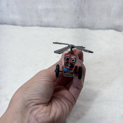 Tin Litho Emergency Helicopter Rescue Japan F.D.P Vintage Toy