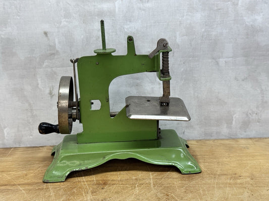 Antique Child’s Sewing Machine Green #1193
