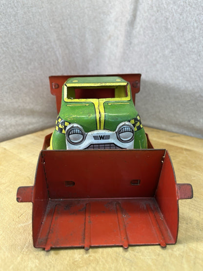 Wyandotte Tin Litho Toy Dump Truck W/ Plow