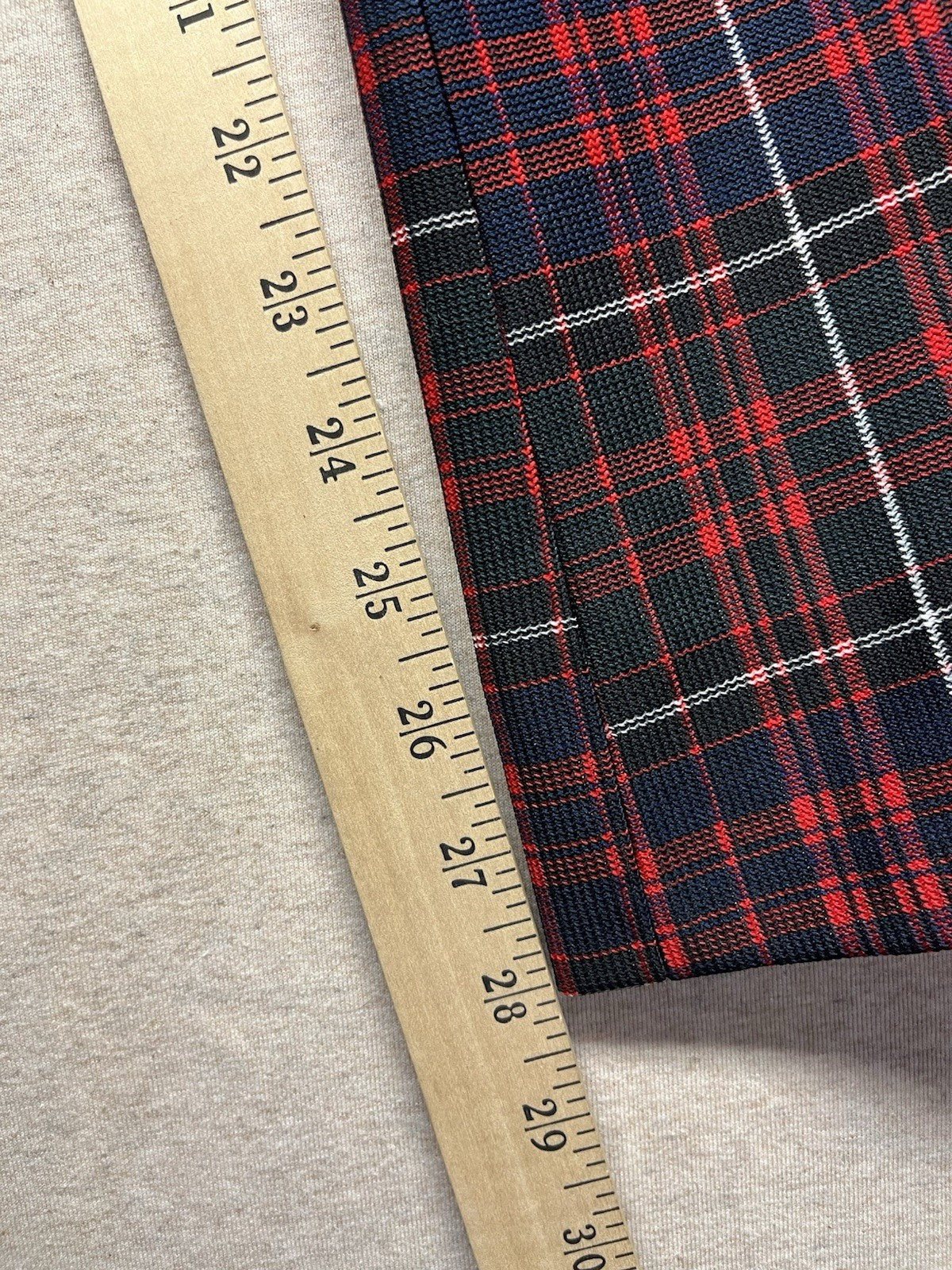 1970s Men’s Levi Red Plaid Knit Flared Pants