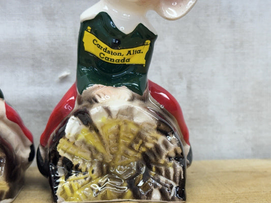 Ceramic Pair Of Elves Made In Japan #1139