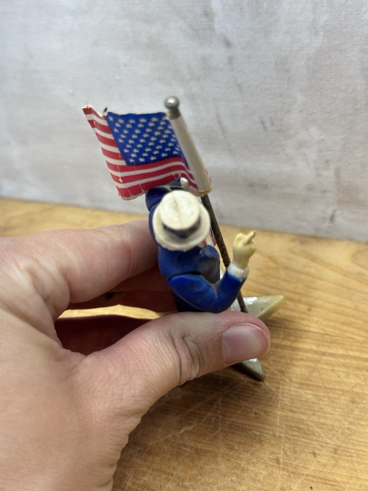Patriotic Uncle Sam Figurine Vtg Japan #1438