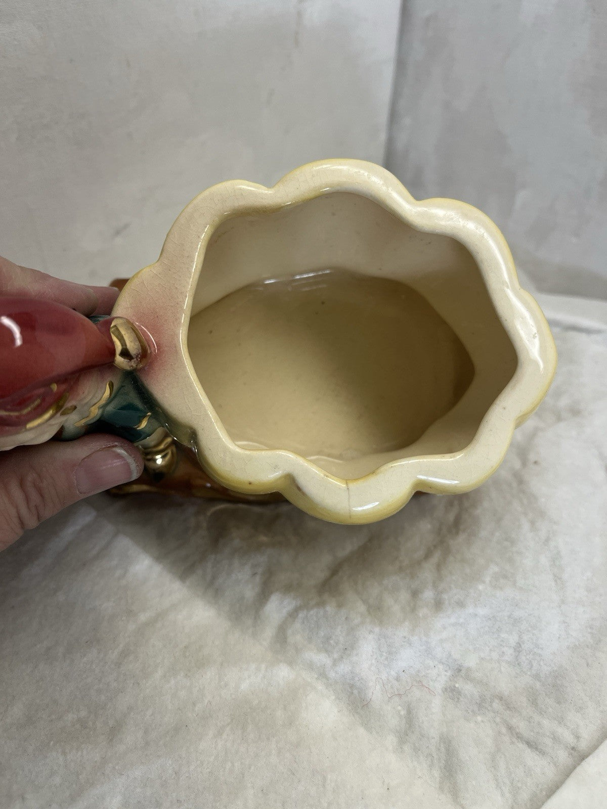 vintage elf ceramic planter