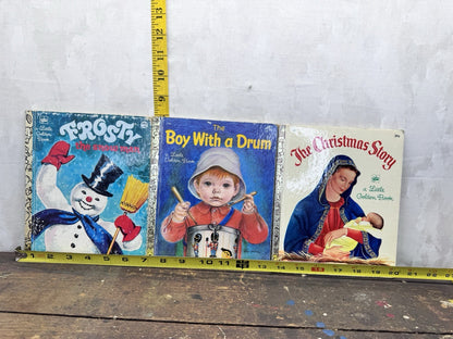 Three Little Golden Books Vintage #1038