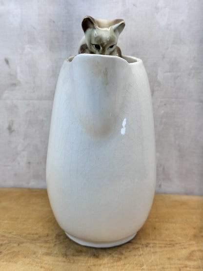 Vintage Siamese Cat Pitcher #1080
