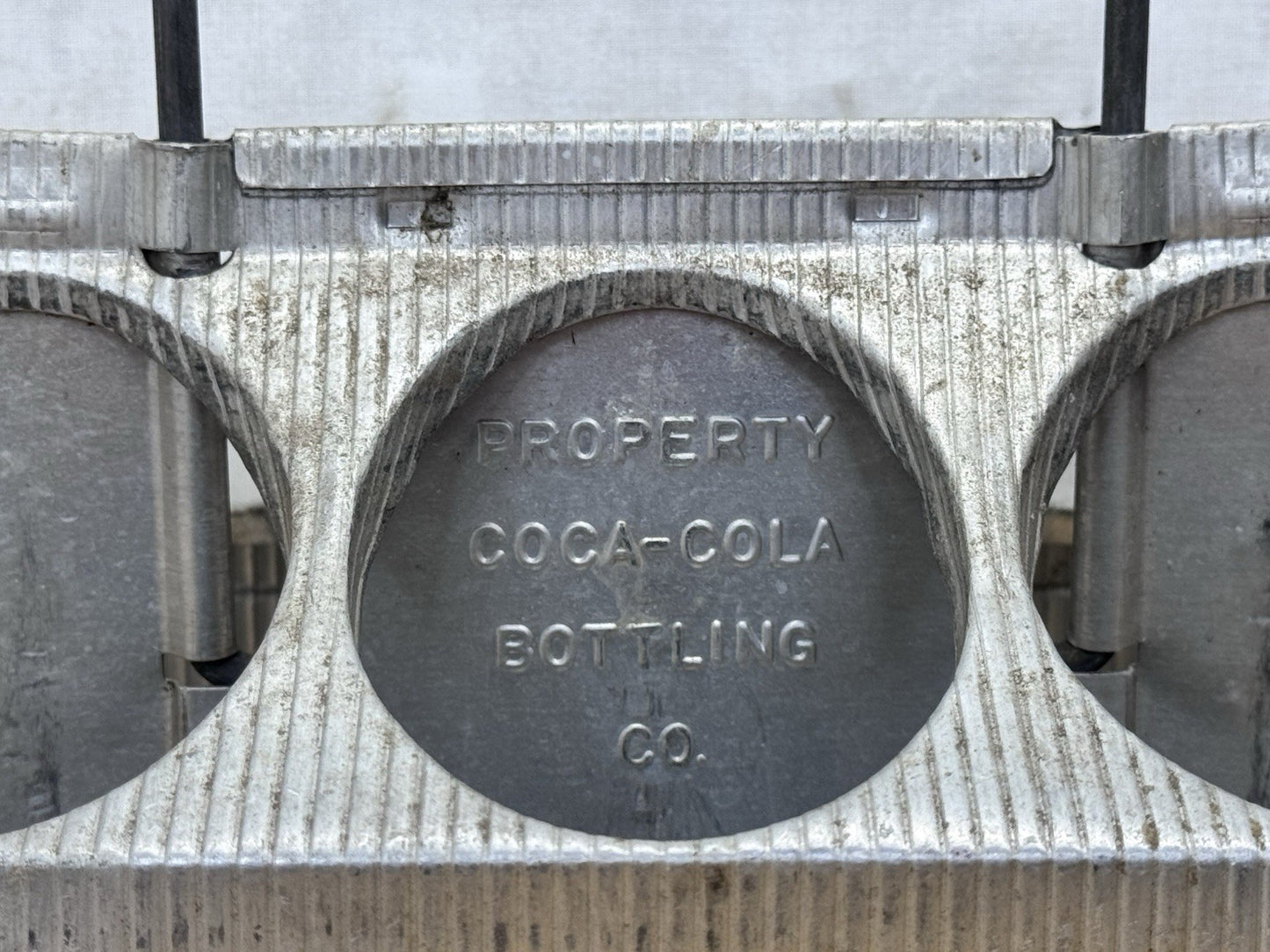 Coca Cola Metal Tin Carrier Vintage #1098
