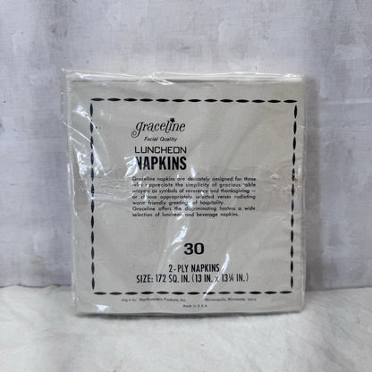 Cutesy Owls In Tree Napkins NOS Vintage