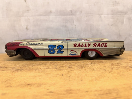 Tin Litho Rally Race Car Missing Roof #1032