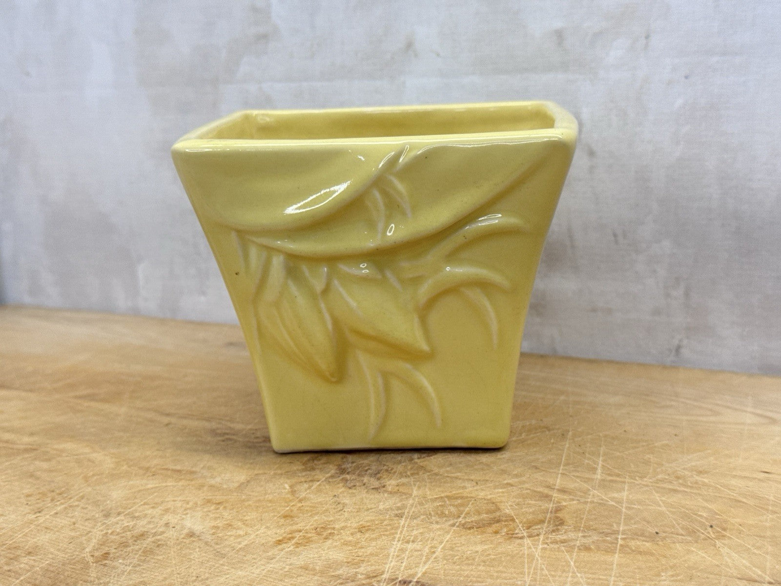 Antique McCoy Yellow Pot #1166