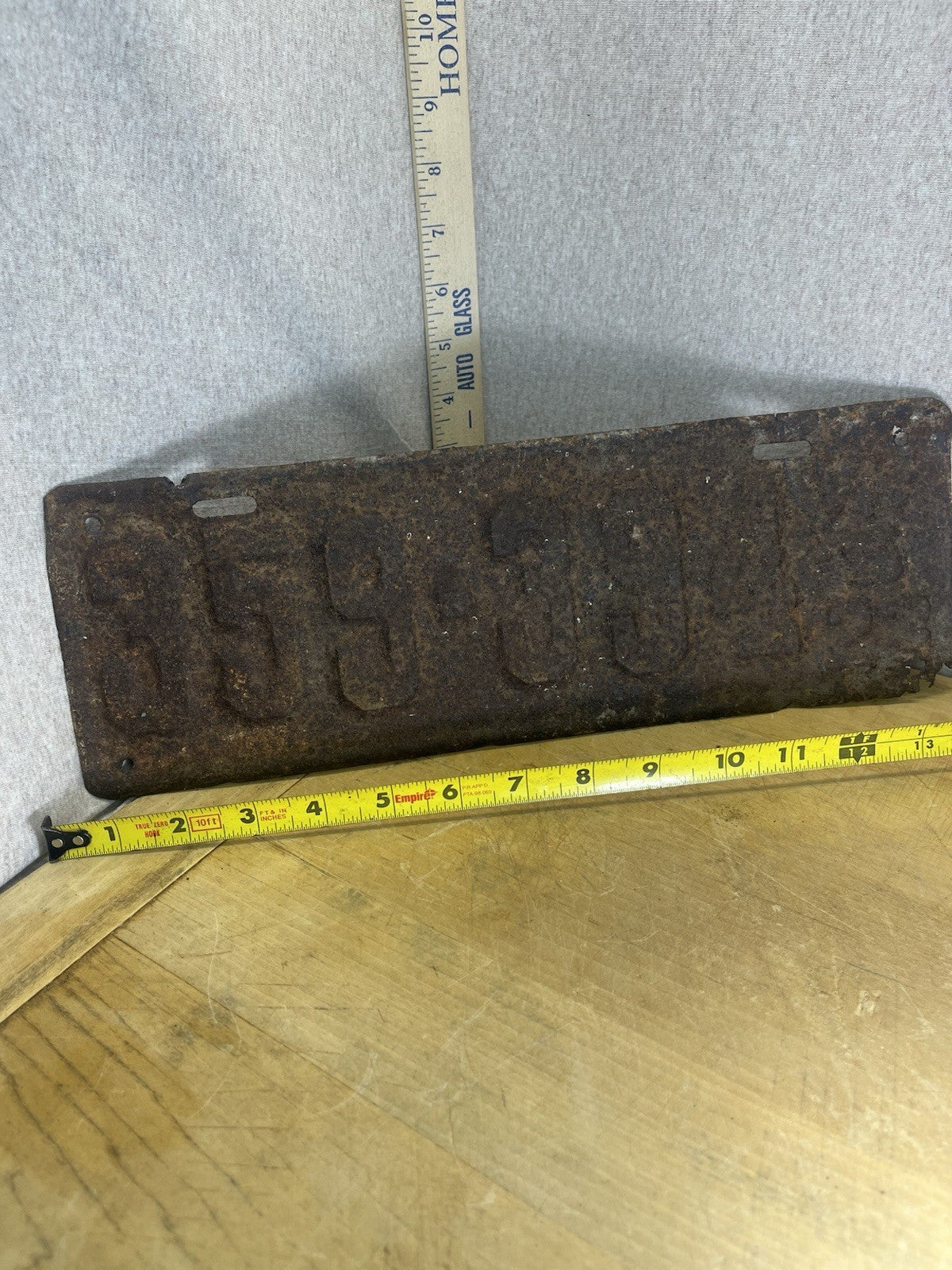 1923 Wisconsin License Plate 359-394