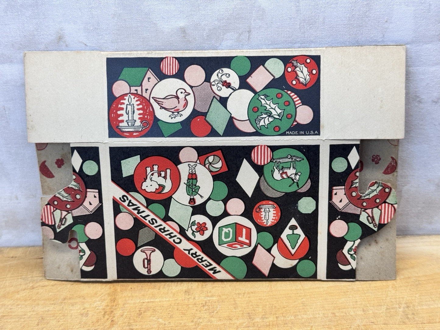 NOS Antique Christmas Candy Box #1348