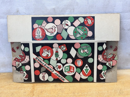 NOS Antique Christmas Candy Box #1348