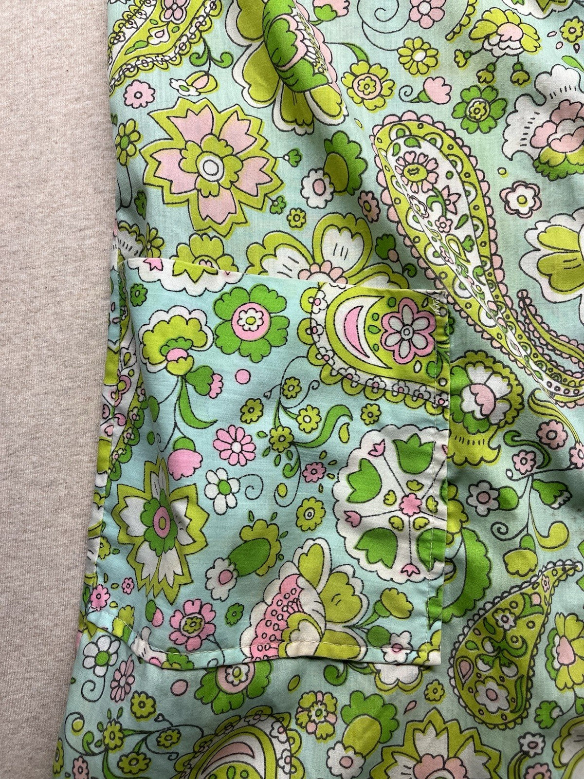 1960s, 70s Women’s Floral S Sleeve Dress