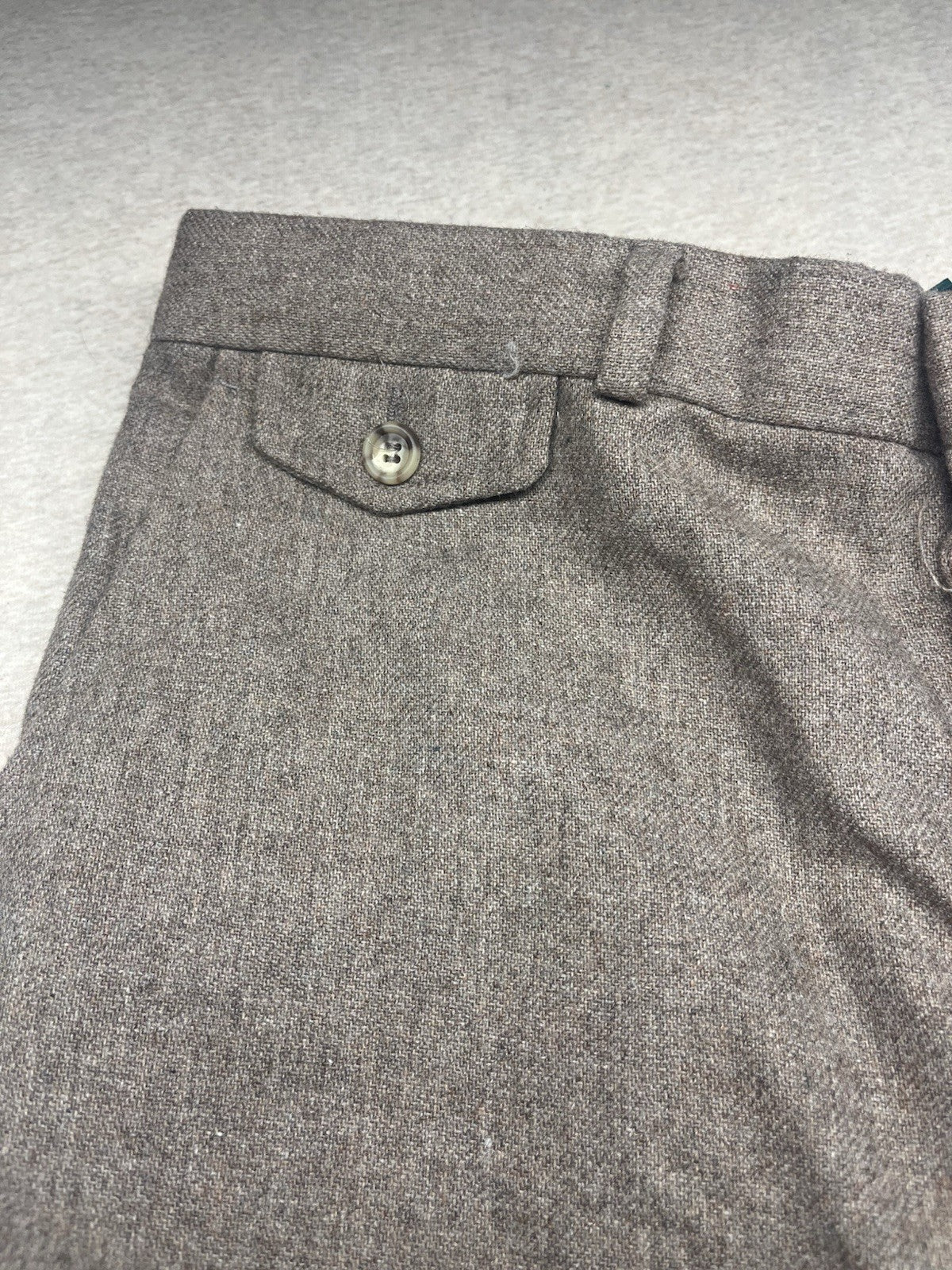 1960s, 70s Men’s Tan Wool Blend Pants