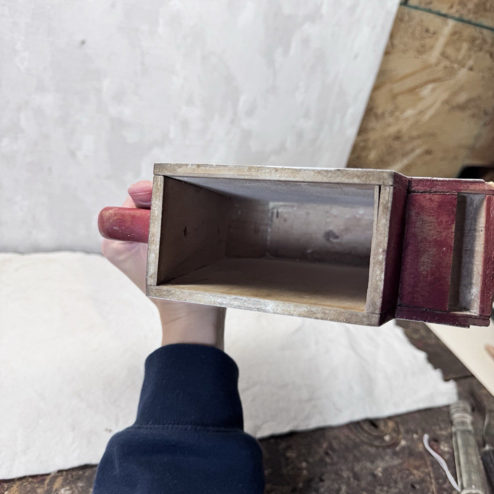 Laundry Chip Soap Dispenser Wooden Vintage