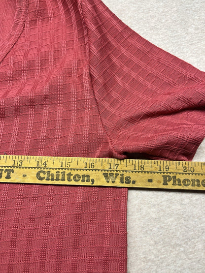 1980s Women’s S Sleeve Orange Knit Top