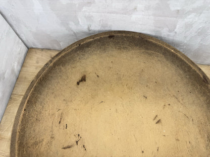 Antique Early Wooden Dough Bowl #S-1532