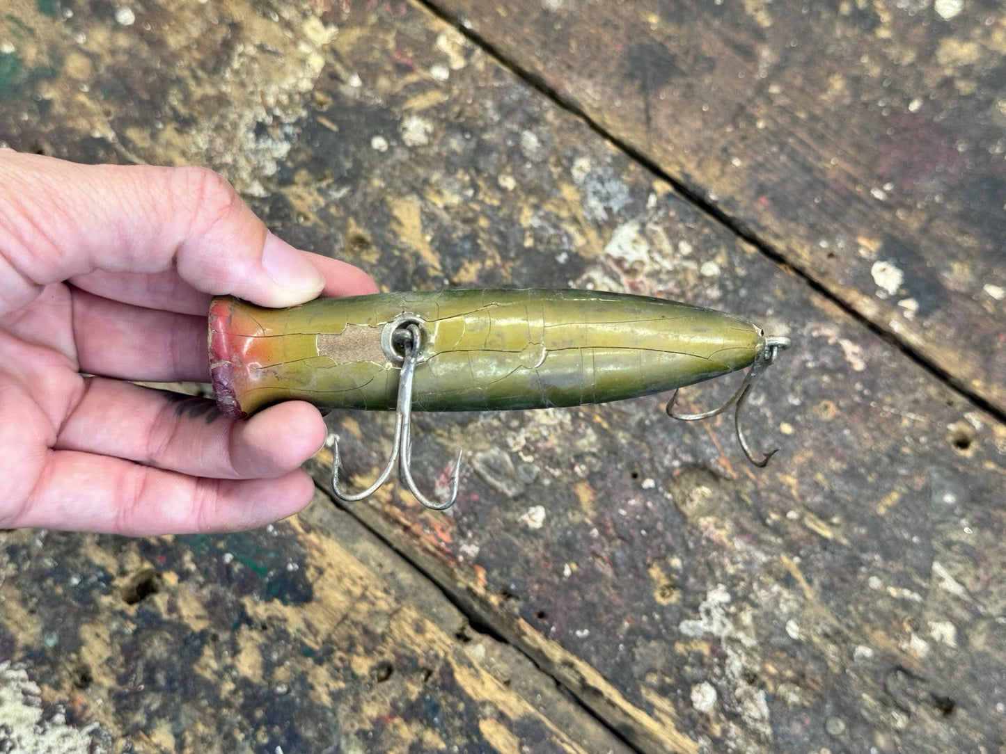 Antique Wood Fishing Lure #1003