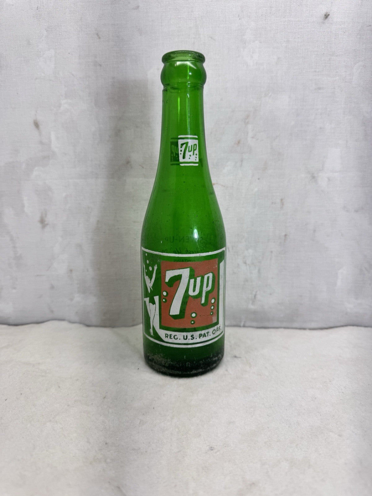 Vintage 7UP Bottle Green