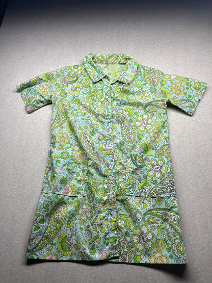 1960s, 70s Women’s Floral S Sleeve Dress