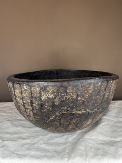 Primitive Antique Hand Carved Large Wood Bowl,home Decor,farm Decor,collectible 