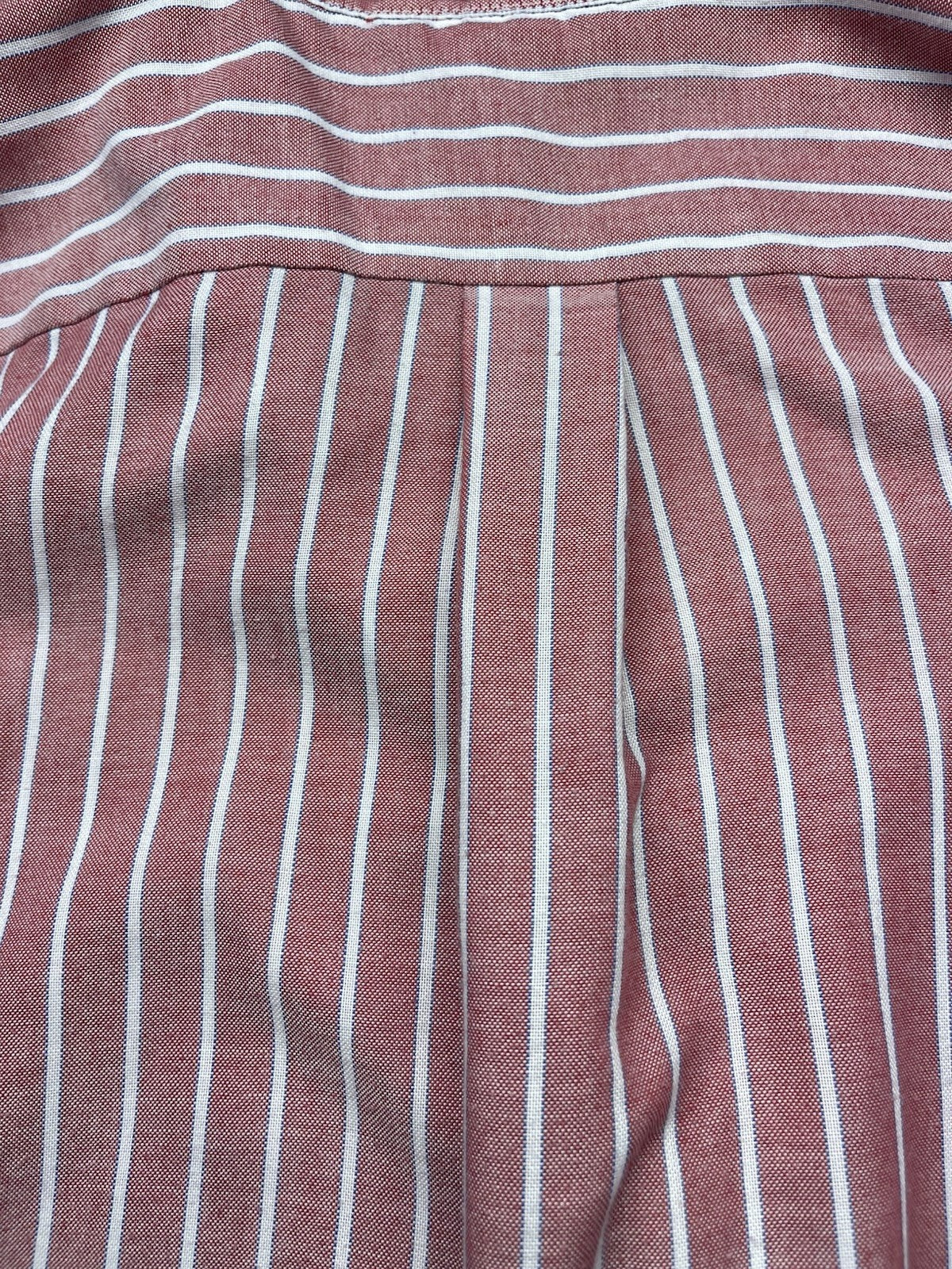 1970s, 80s Women’s L Sleeve Red Stripe Cotton Top