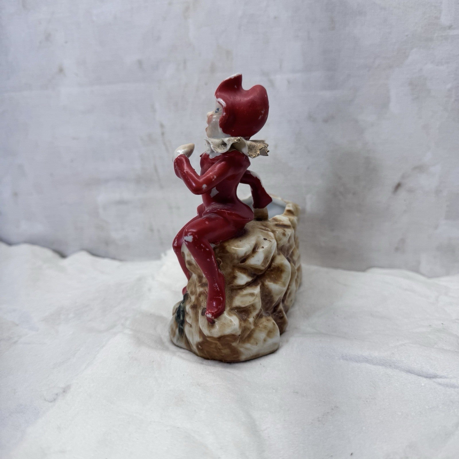 Vintage Ceramic Pixie Elf Planter Japan