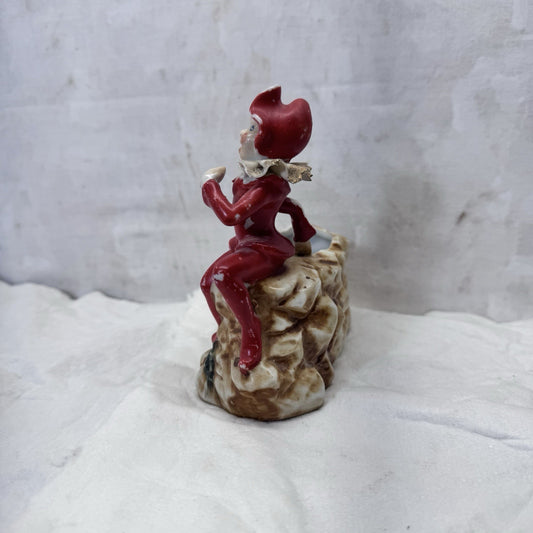 Vintage Ceramic Pixie Elf Planter Japan