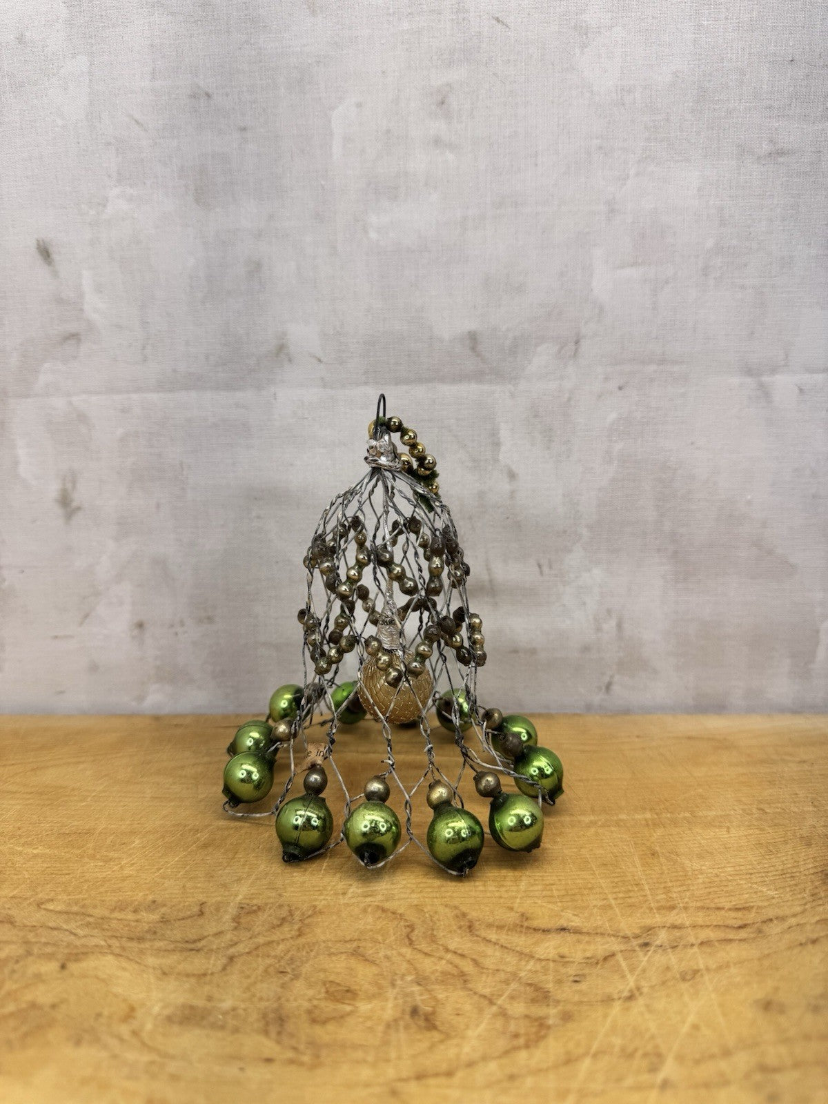 Mercury Bead Bell Ornament Victoria #1039