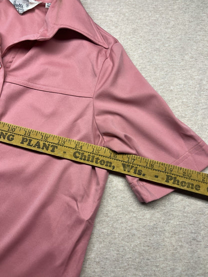 1970-80s Women’s Pink Knit S Sleeve Top