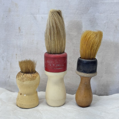 Three Vintage Shaving Brushes 