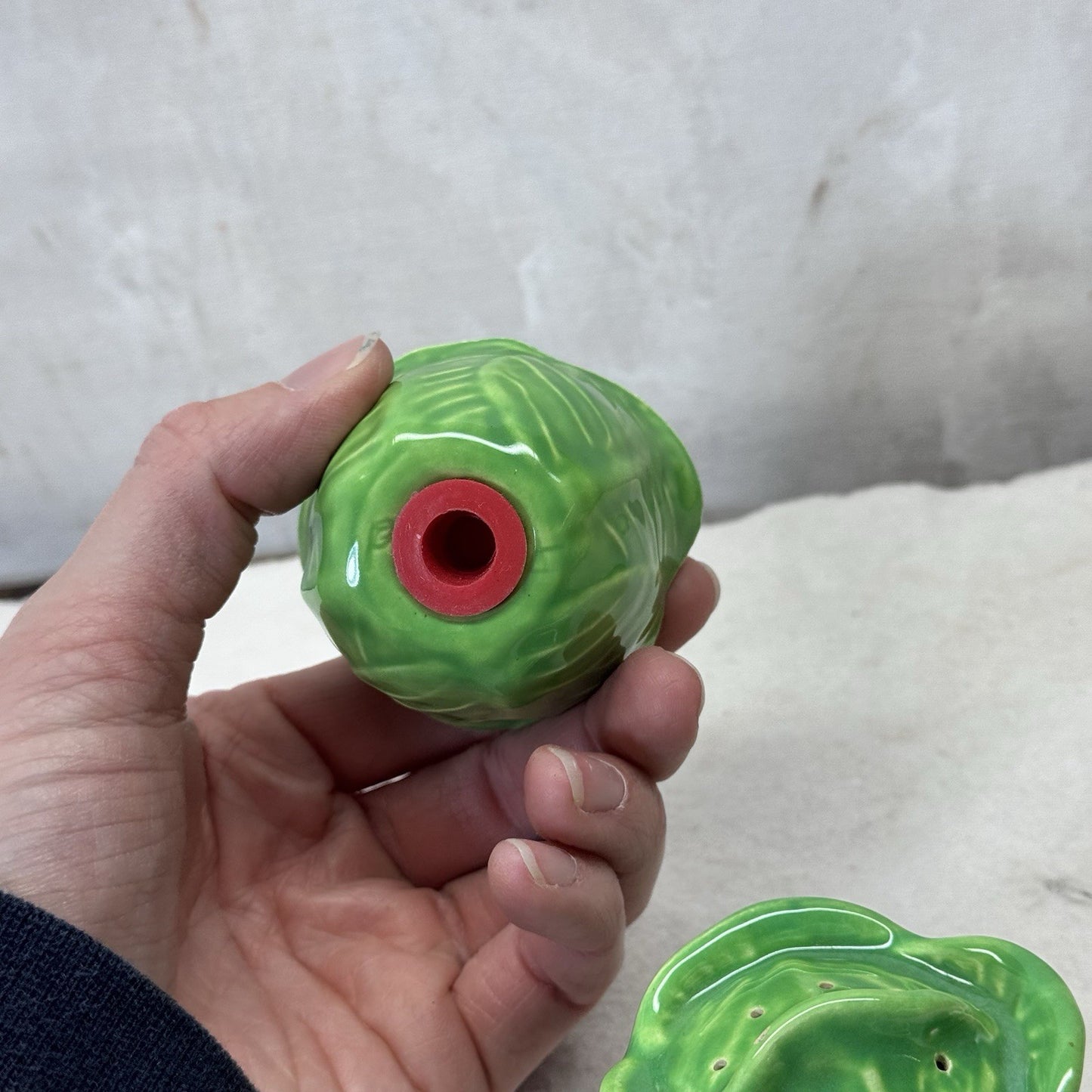 Lettuce Cabbage Vintage Salt Pepper Shakers