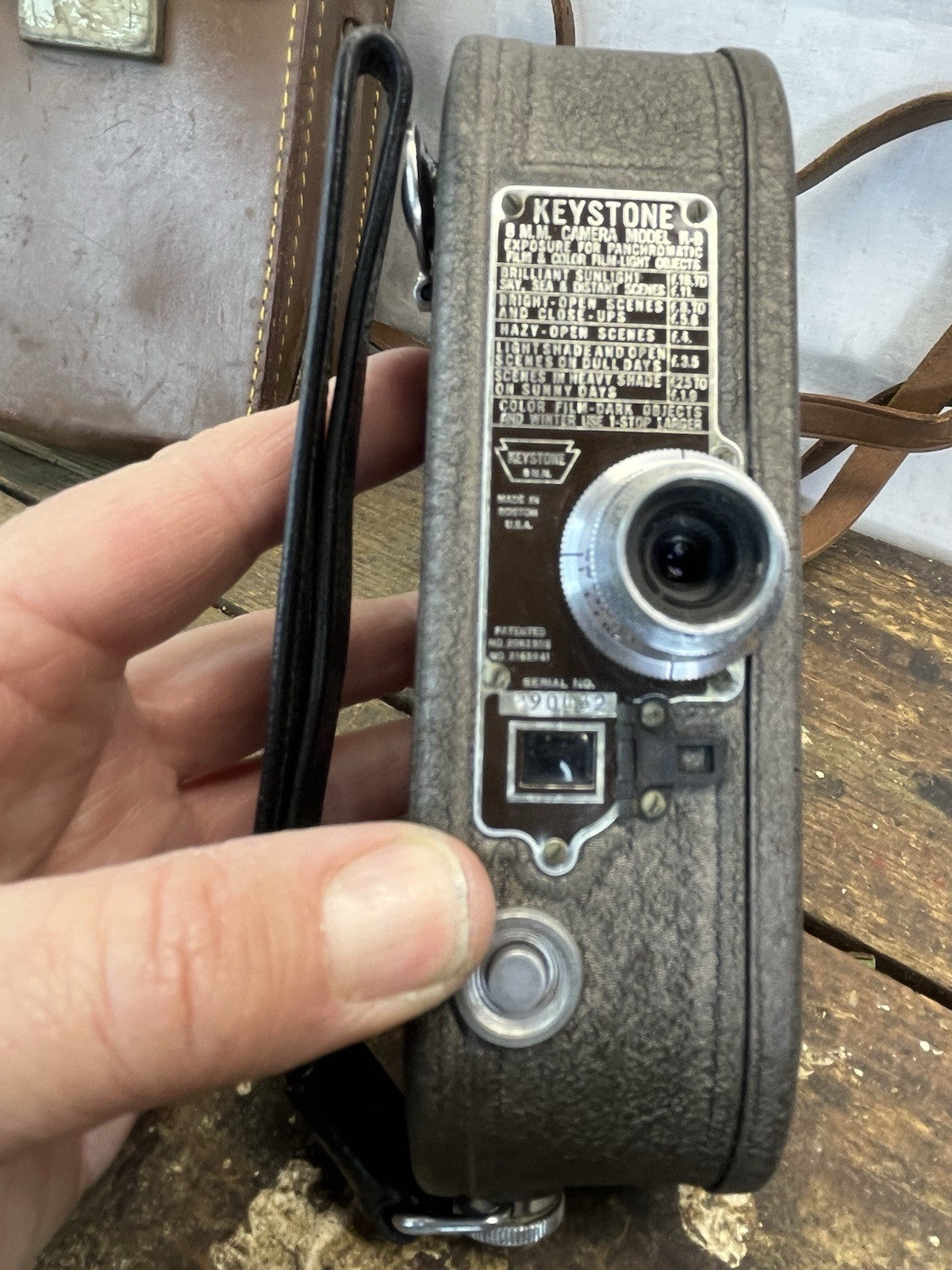 Vintage Keystone Movie Camera Model K-8 W/Case & Pamphlet #119