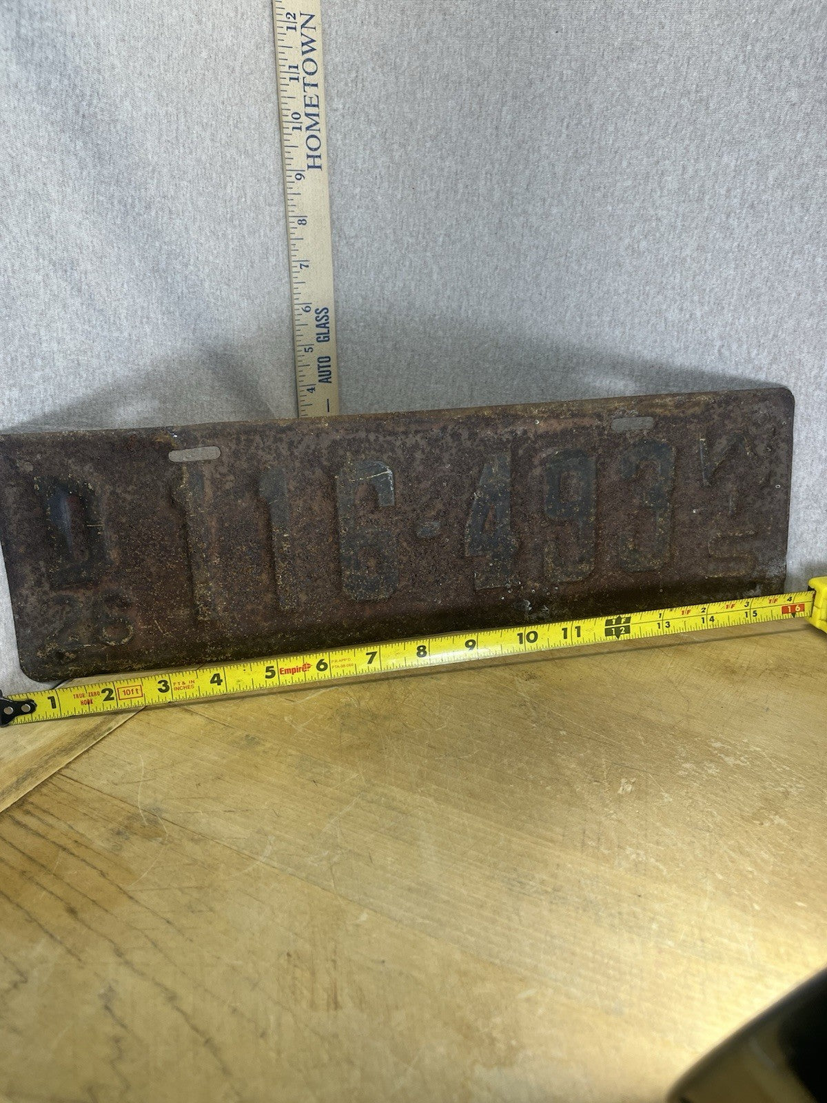 1926 Wisconsin License Plate 116-499