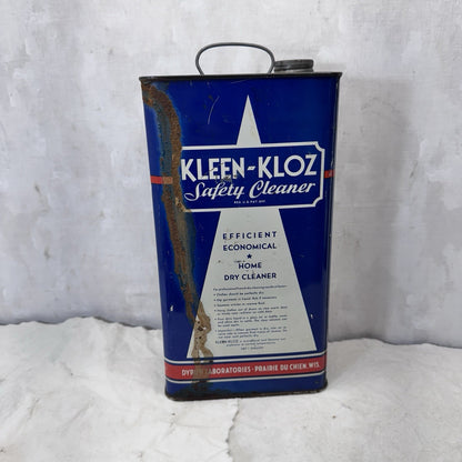 Kleen-Kolz Safety Cleaner Temper Vintage Tin 