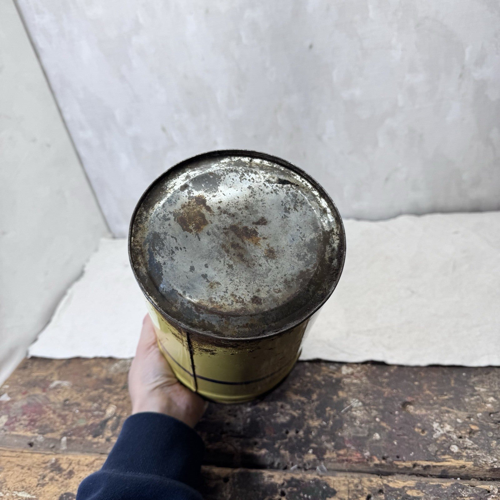 Tracto Grease Tin Can Vintage 