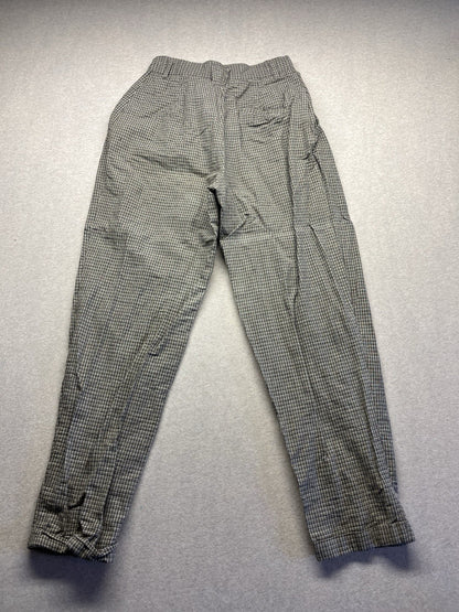 1990s Women’s Brown Plaid Cotton Pants