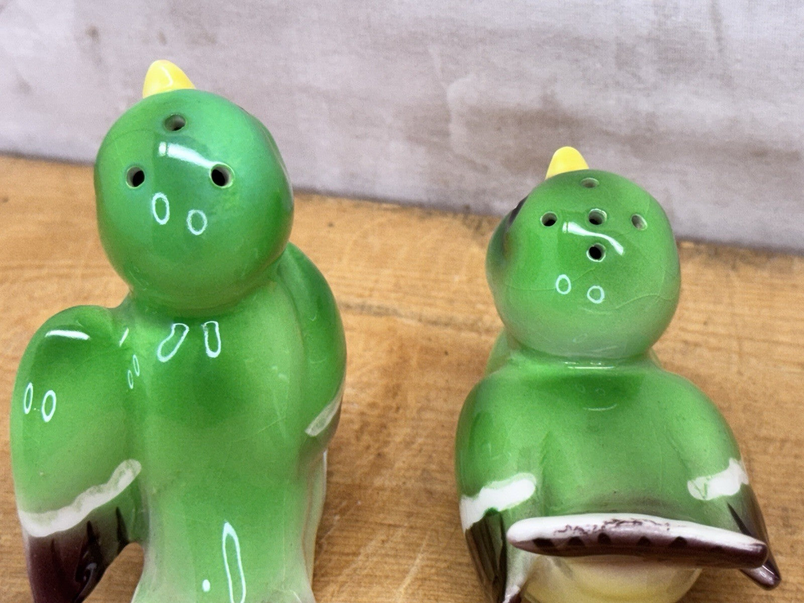 vintage bird salt and pepper shakers japan #1277