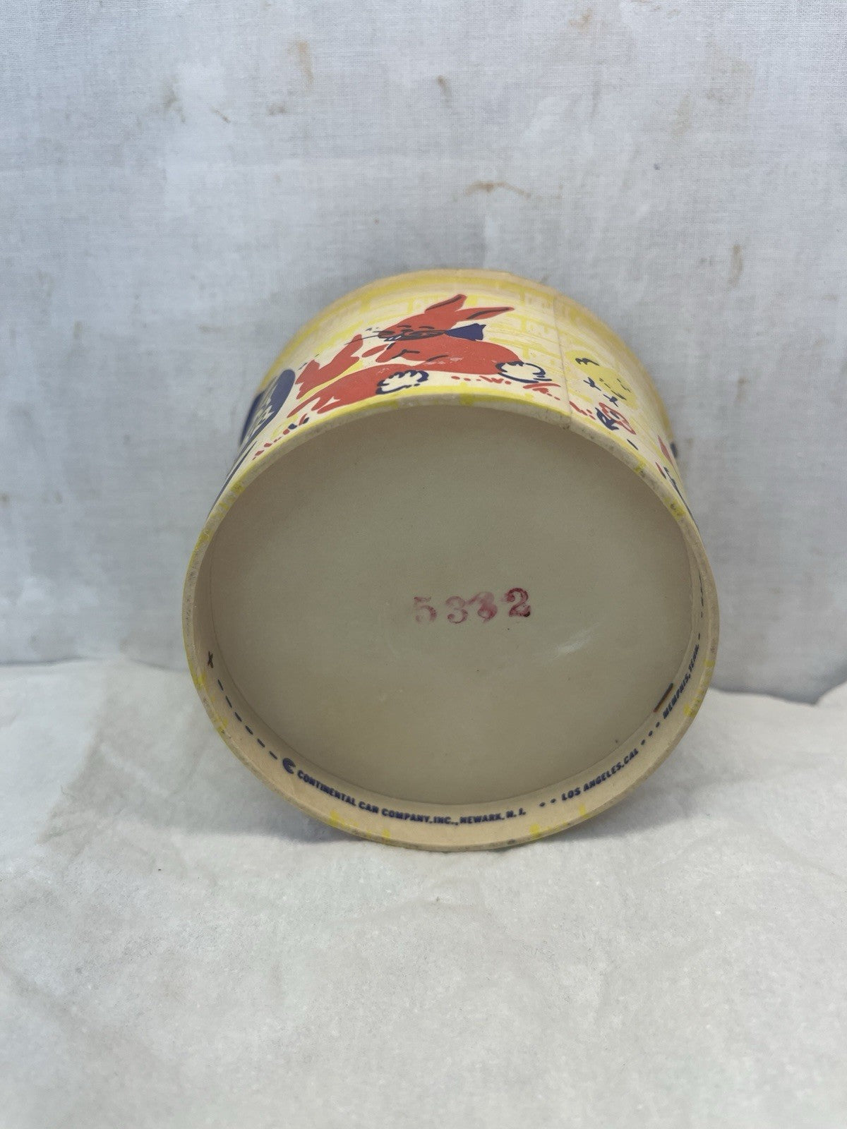 Continental Car Co. Easter Waxed Cardboard Container Vintage