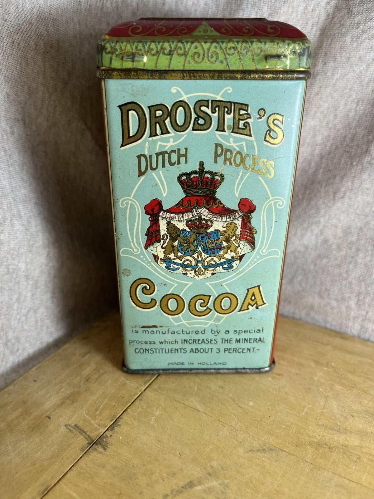 Drostes Cocoa Empty Vintage Tin