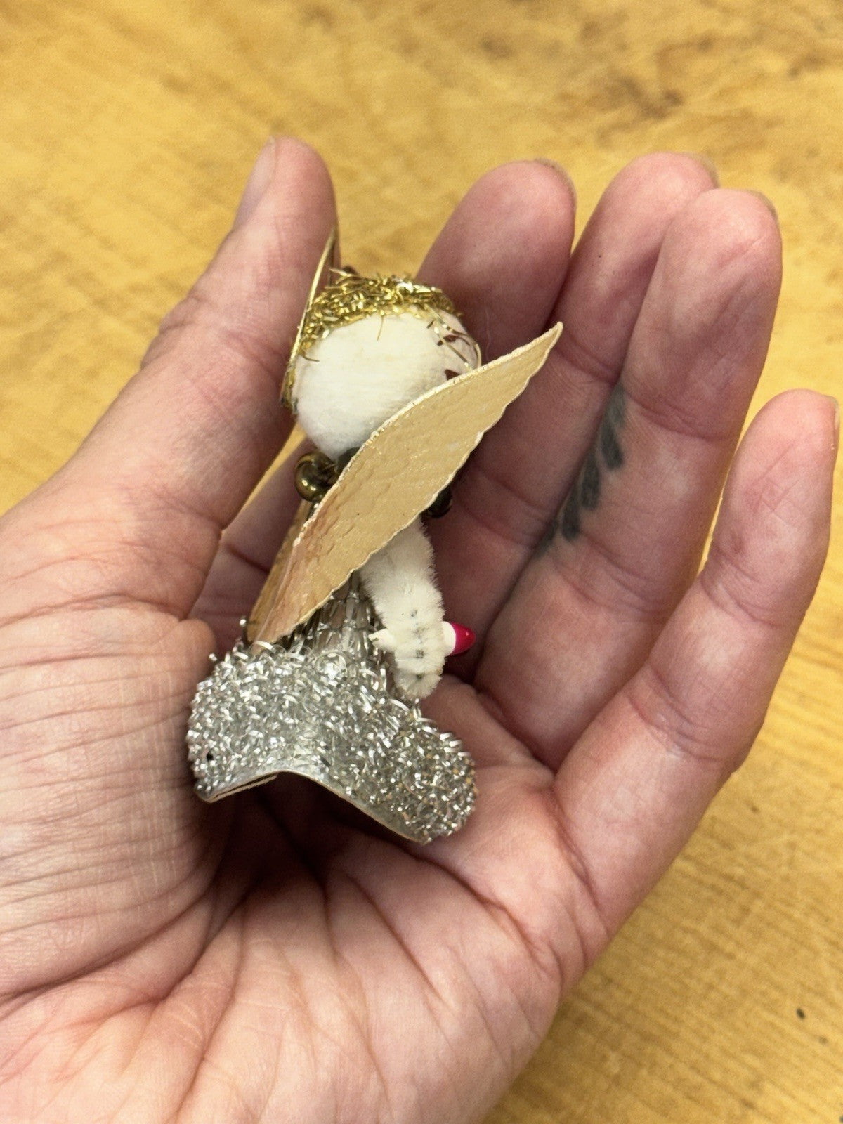 Antique Christmas Angel Ornament Japan  #1274