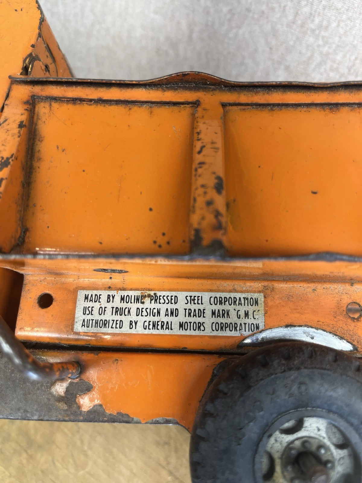 vintage buddy L hydraulic dump truck