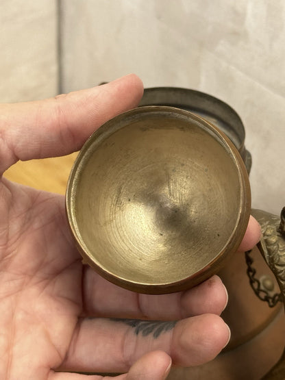 Copper Tea Pot #1234 Vtg