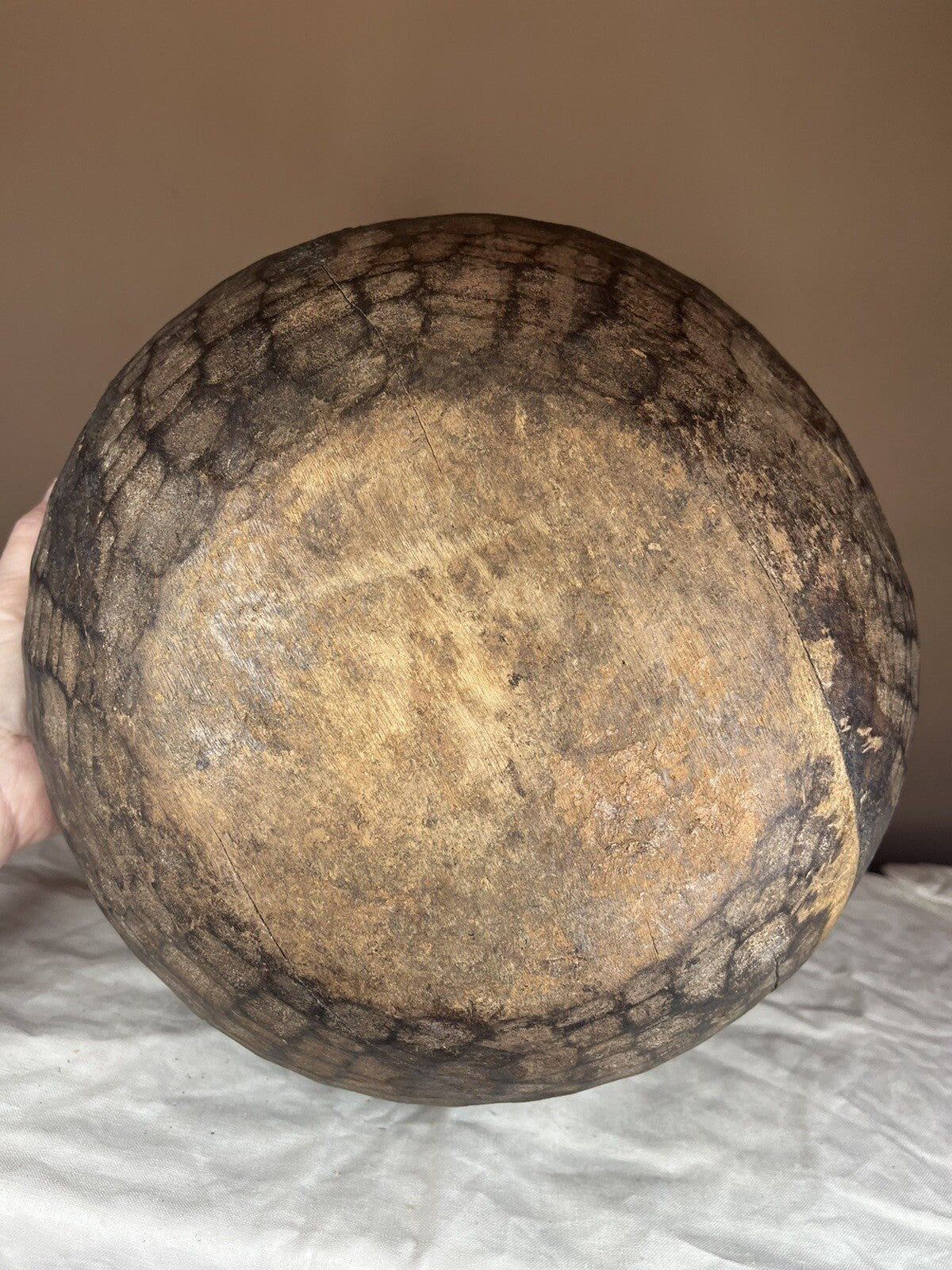 Primitive Antique Hand Carved Large Wood Bowl,home Decor,farm Decor,collectible 