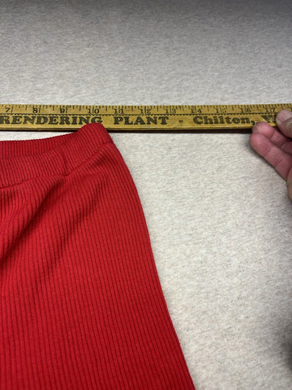 1980s Women’s Red Knit Stirrup Pants