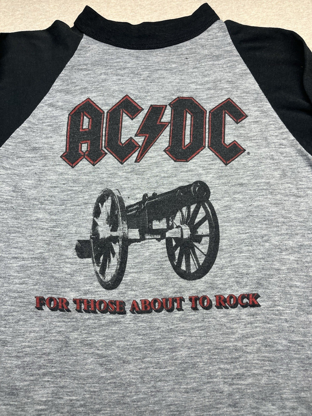 1980s ACDC Distressed Size Medium Men’s Shirt