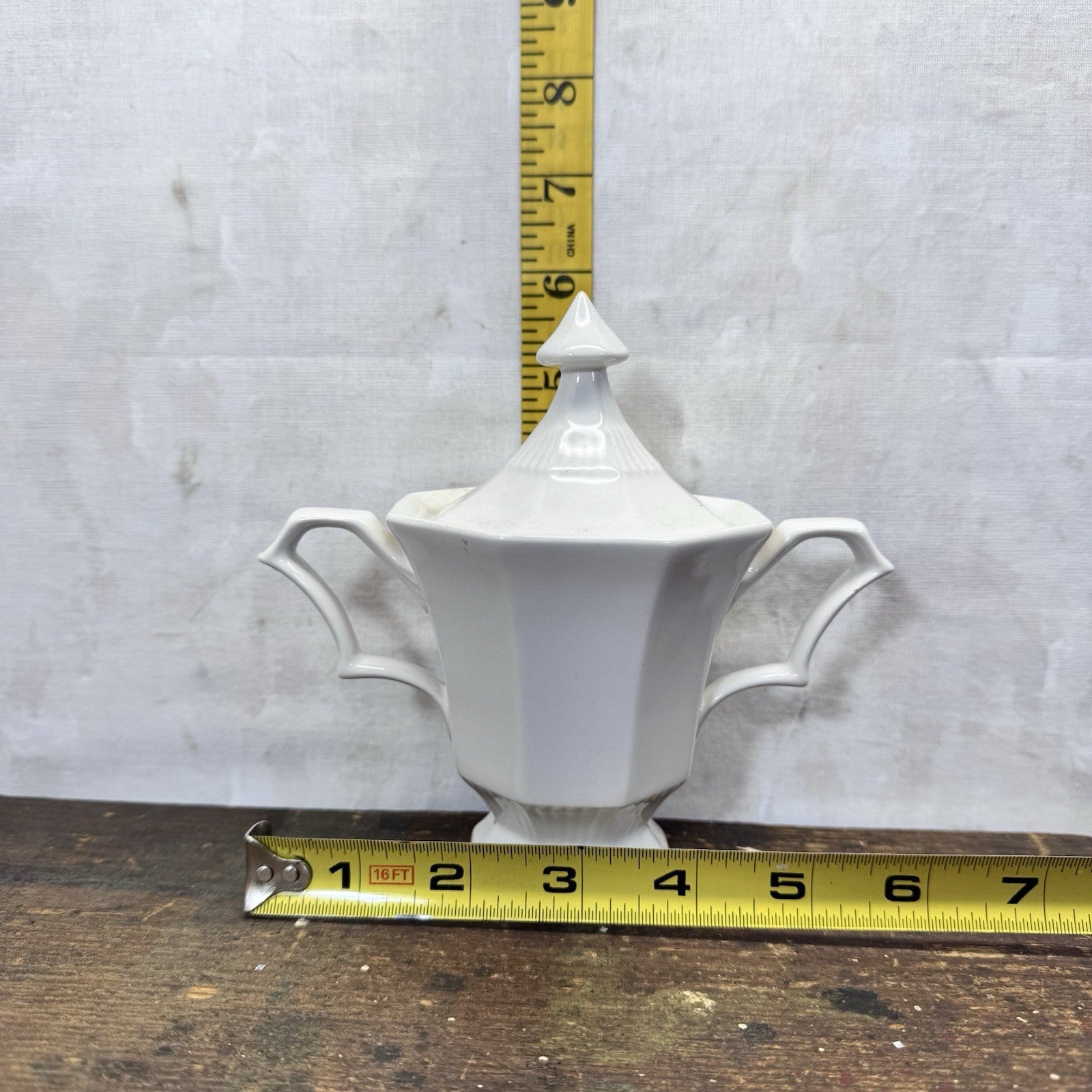 Ironstone White Candy Dish Japan Vintage