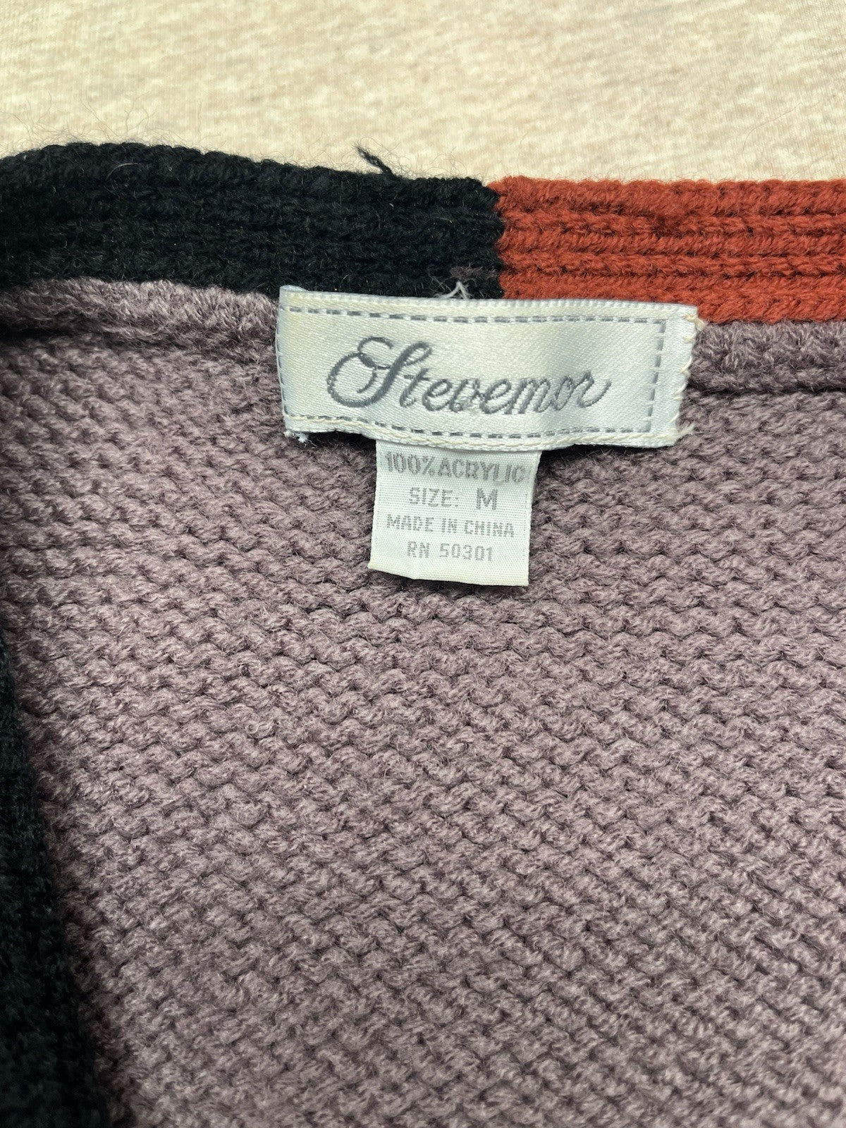 1980s Grandpas Steve Mor Brown Sweater Vest