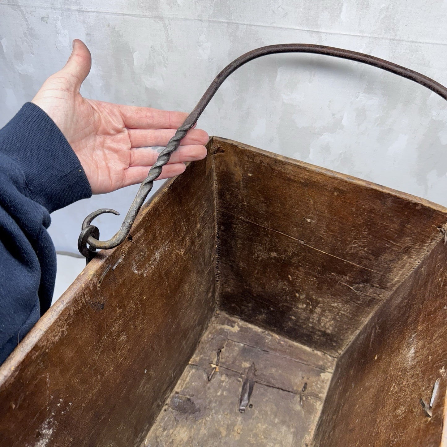 Cambria Grain Company Large Wooden Grain Measure Box Primitive 